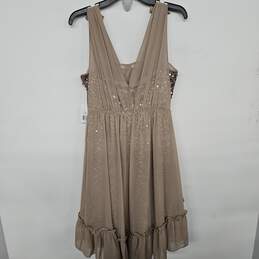 Champaign Sequin Sleeveless Dress alternative image