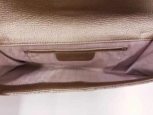 Michael Kors Brown Embossed Clutch Bag image number 7