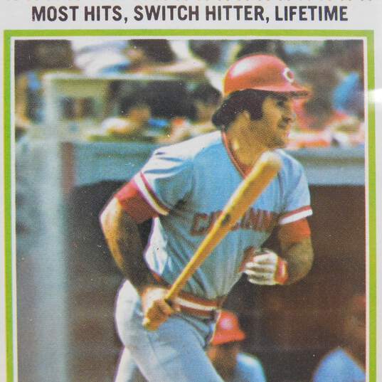1978 Pete Rose Topps '77 Record Breaker Cincinnati Reds image number 3