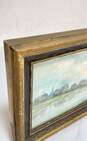 Panoramic Landscape Watercolor by Edwin Allsaints Gates Signed. Impressionist image number 3