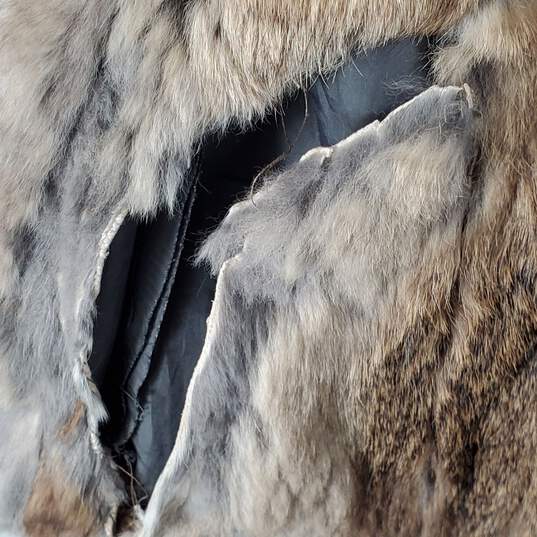 Unbranded Women Brown Fur Vest XS image number 4
