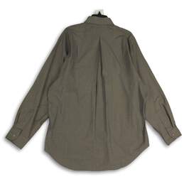 NWT XMI Mens Gray Point Collar Long Sleeve Button-Up Shirt Size 16/35 alternative image