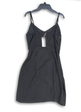 NWT Zalalus Womens Black Sleeveless V-Neck Side Zip Bodycon Dress Size Medium alternative image