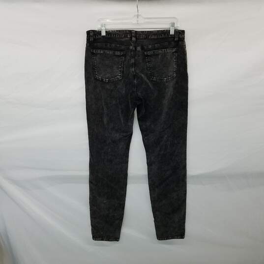 Eileen Fisher Wash Out Black Cotton Blend Slim Pant WM Size 10 image number 2