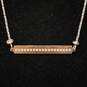 Rose Gold Plated Sterling Silver Pendant Necklace (15.0in) - 5.7g image number 1