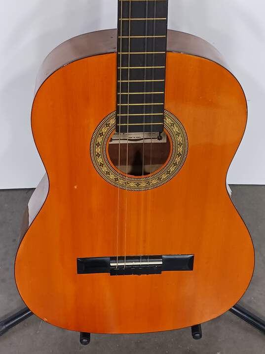 Brown Lotus LC30 Amber Wood Classical Acoustic Guitar In Hard Case image number 3