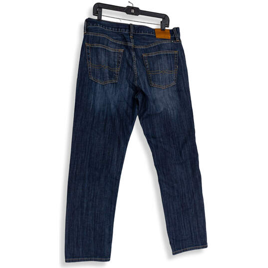 NWT Mens Blue Denim Medium Wash 5-Pocket Design Straight Leg Jeans Sz 34X32 image number 2