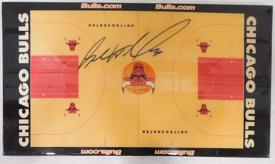 HOF Ben Wallace Autographed Chicago Bulls Board image number 1