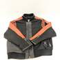 Harley Davidson Vintage Men's Medium Wool Leather Jacket Black Orange image number 1