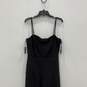 NWT Womens Black Sleeveless Sweetheart Neck Thigh Slit One-Piece Jumpsuit Size L image number 3