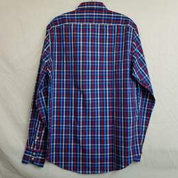 Thomas Dean Men's Plaid Dress Shirt Size Medium alternative image