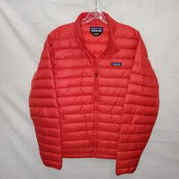 Patagonia Red Full Zip Puffer Jacket Men's Size L