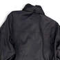Mens Black Mock Neck Pockets Long Sleeve Full-Zip Rain Jacket Sz 1X 16W-18W image number 4