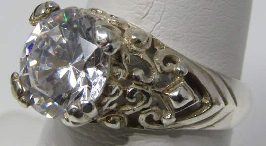 Sterling Silver Diamond Fashion Ring image number 1