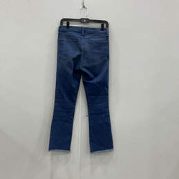 Womens Blue Denim Button Fly 5-Pocket Design Bootcut Leg Jeans Size 26 alternative image