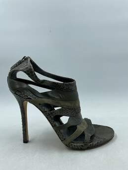 Authentic Gucci Green Python Sandals W 9.5