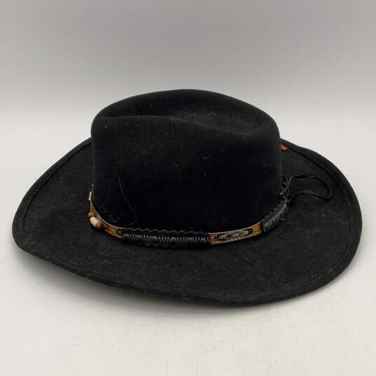 Lot Of 2 Bullhide Mens Black Wide Brim Western Cowboy Hats Size Large image number 4