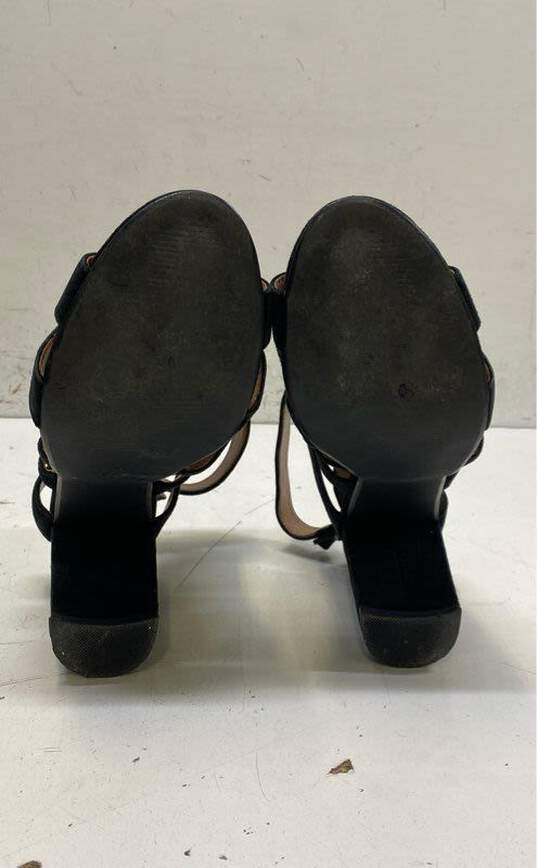 Steve Madden Marry Ann Nubuck Cage Heels Black 8.5 image number 4