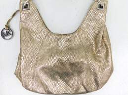 Michael Kors Light Gold Metallic Hobo Handbag alternative image