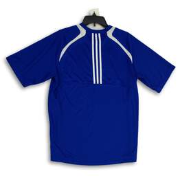 Adidas Mens Blue Crew Neck Short Sleeve Cycling Pullover T-Shirt Size Large alternative image