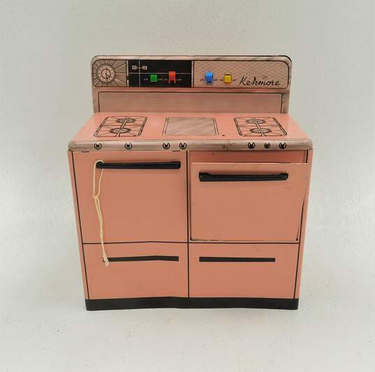 Vintage Coldspot Wolverine Tin Toy Pink Kenmore Oven image number 1