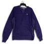 Mens Blue Heather Crew Neck Long Sleeve Pullover Sweatshirt Size Large image number 1
