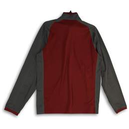 Columbia Mens Lake Aloha Red Long Sleeve 1/4 Zip Pullover Jacket Size Large alternative image