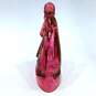 VNTG Art Glass Home Decor Bohemian Czech Ruby Cruet Cranberry Glass Etched Vase image number 10