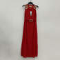 NWT Womens Red Sleeveless Round Neck Regular Fit Maxi Dress Size Large image number 1