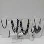 Assorted Dark Gray Toned Fashion Jewelry Lot of 7 image number 1