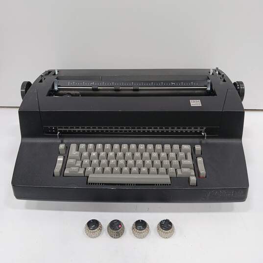 Vintage IBM Correcting Selectric II Black Electric Typewriter image number 1