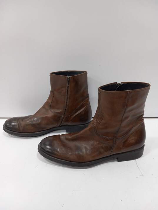 To Boot New York Men's #302301 Brown Leather Ankle Boots Size 13 image number 2