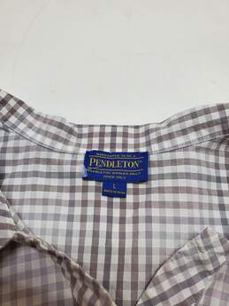 Pendleton Woolen Mills Short Sleeve Checkered Button Up Shirt Size L alternative image