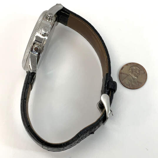Designer Michael Kors Hawthorne MK8393 Black Round Dial Analog Wristwatch image number 3