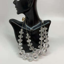 Designer Joan Rivers Gold-Tone Rondelle Shape Beaded Statement Necklace