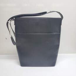Urban Outfitters Black Vegan Leather Shoulder Bag 15x13.5x5"