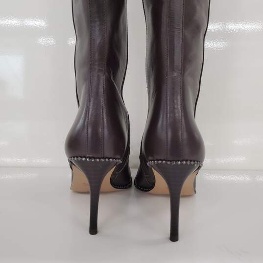 Coach Remi Semi Matte Calf Chestnut Women's Heeled Boots Size 6M w/ BOX image number 5