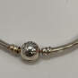 Designer Pandora 925 ALE Sterling Silver Ball Clasp Essence Bangle Bracelet image number 4