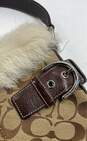 COACH 8K47 Signature Canvas Shearling Trim Small Tote Bag image number 5