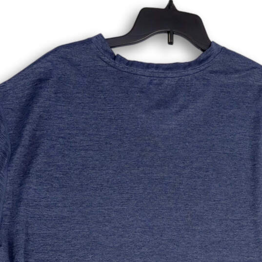 NWT Mens Blue Heather V-Neck Short Sleeve Omni-Wick Pullover T-Shirt 2XLT image number 4