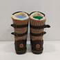 Bearpaw Boshie Style Brown Leather Winter Boots Size 10 image number 3