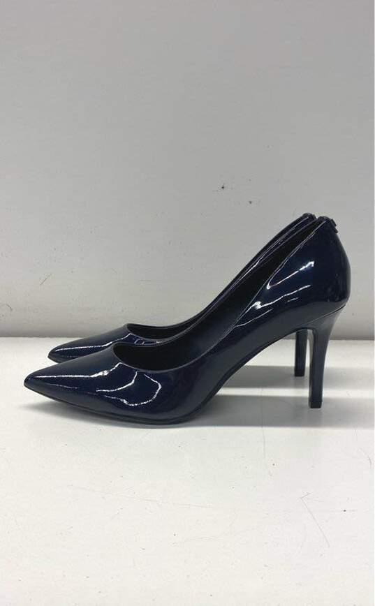 Karl Lagerfeld Royale Patent Leather Heels Navy 8.5 image number 3