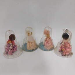 Vintage Sleepy Eyes Plastic Dolls w/ Dome Bell Displays alternative image