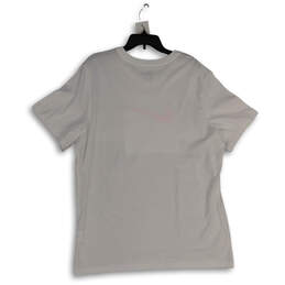 Mens White Pink Graphic Print Crew Neck Short Sleeve Pullover T-Shirt Sz XL alternative image
