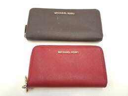 Michael Kors Assorted Bundle Lot Set Of 6 Multi PVC Canvas Leather Pouch Envelope Wallets alternative image