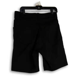NWT Womens Black Regular Fit Flat Front Pockets Comfort Chino Shorts Sz 30 alternative image