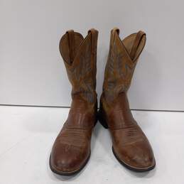 Ariat Men's Brown Leather Western Boots Size 12EE
