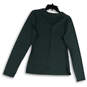 Womens Green Stretch V-Neck Long Sleeve Pullover Activewear T-Shirt Size L image number 2