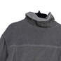 Mens Gray Knitted Shawl Collar Long Sleeve Pullover Sweater Size XL image number 4
