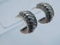 Romantic Judith Jack 925 Sterling Silver Marcasite Demi Hoop Earrings & Heart Pendant Necklace 15.9g image number 6